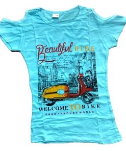 t shirts for girls Ocean blue