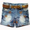 hot pants for girl with golden belt