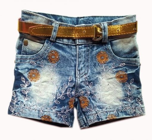 hot pants for girl with golden belt