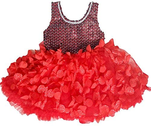 party wear dress for girls red