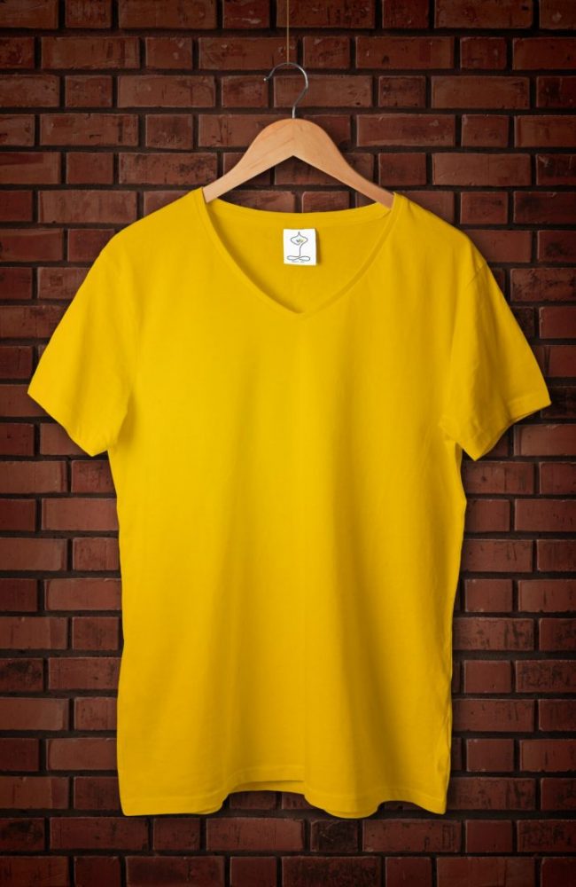 Buy yellow t shirt mens ,simple t shirt design