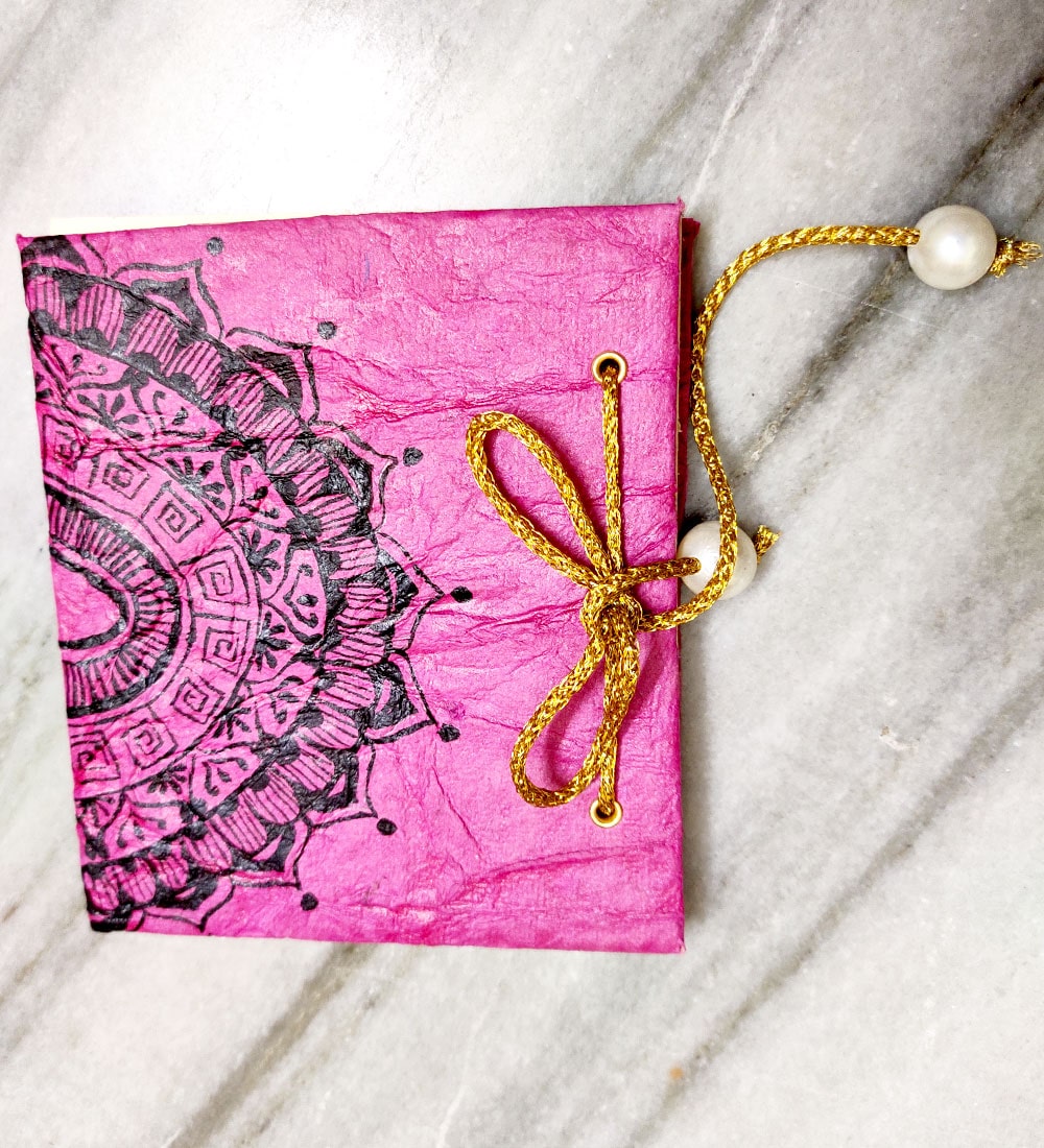 Handmade notebooks pink