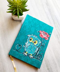 Cute diary with handmade owl design