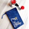 diary book with denim cover