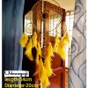 yellow dream catcher wall hanging for home decor