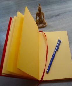 black red handmade diary inside