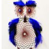 big blue owl for home decoration