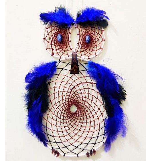 big blue owl for home decoration