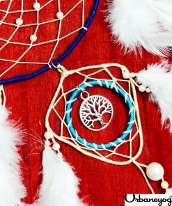 Alternative view of Blue White Feathery Dream Catcher