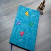 handmade diary sky blue color