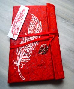 handmade notebook red color