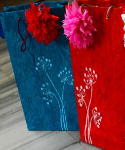 Alternative view of Colorful Handmade Paper Bags | Combo of 3