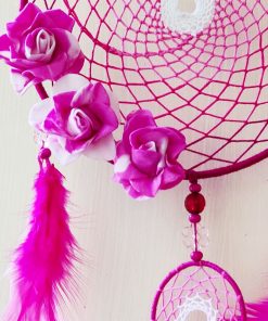 Alternative view of Pink Flowery Dream Catcher