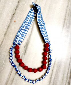 two layered beads necklace