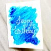 simple handmade greeting cards for birthday blue