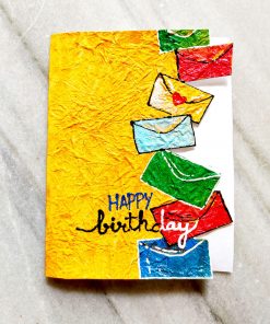 handmade gift card with envelope art