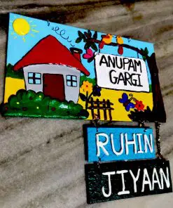custom sweet home name plate