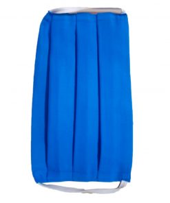 plain blue cotton mask two layer