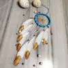 Spercally Dream Catcher made with golden color feathers