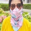fruitela full cover face mask covering neck area with easy elastic ear drops