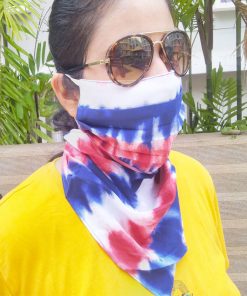 Rangoli full cover face mask side view