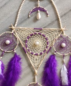 Alternative view of Feather Blue Wall Hanging