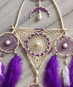 Alternative view of Feather Blue Wall Hanging