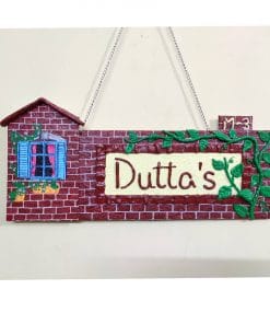 Customised home name plate