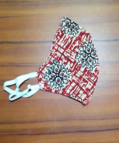 Alternative view of Ravish Red Printed Cotton Mask