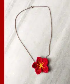 cherry flower necklace