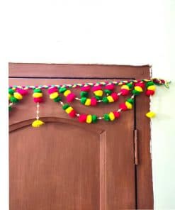 Alternative view of Pom Pom Door Toran