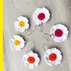 Floral Fabric Earrings