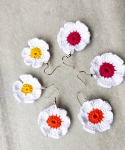 Floral Fabric Earrings