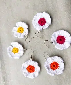 Floral Fabric Earrings
