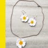 white floral jewellery set