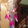 Pink Heart Dream Catcher