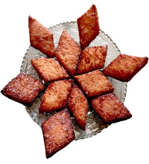 Crunchy Khasta Barfi made of coconut & maida traditional bengali sweets