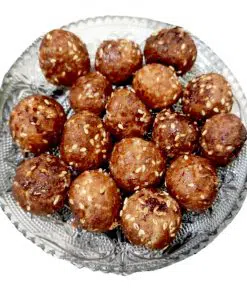 teel and nariayal laddu khasta ball traditional bengali sweet