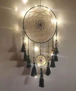 Alternative view of Green Yellow Jhumar Wall Hanging