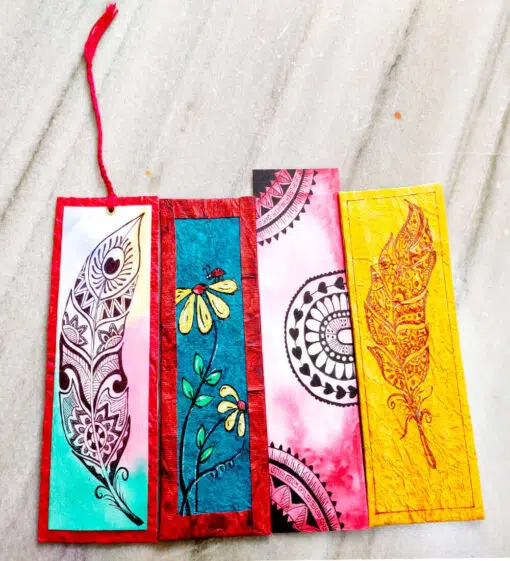 Color Art Bookmark Combo of handmade bookmarks