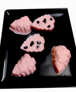 strawberry flavored chocolate with chocochips