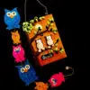 personalised owl wall hanging combo