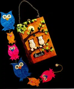 personalised owl wall hanging combo