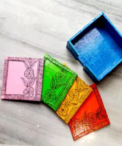 multicolor table coaster