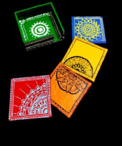 Multicolor Rangoli Tea Coasters