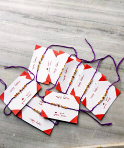 Alternative view of Homemade Rakhi | Purple Jhunki