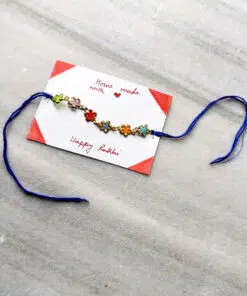 runjhun homemade rakhi