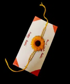 Sunflower Pearl Handmade Rakhi