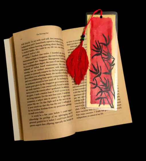Abstract design handmade bookmark