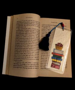 rosy break handmade bookmark